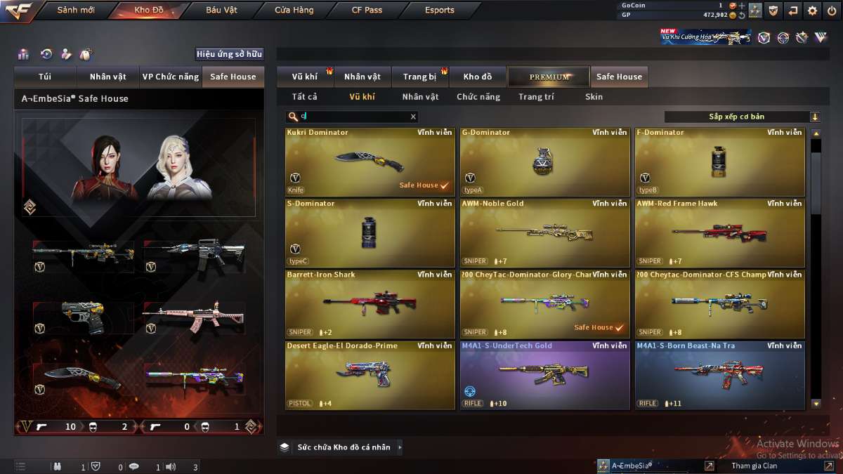 shop acc cf uy tin gia re